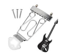 Guitar trapeze tailpiece, 6-string electric guitar replacement parts: thanks to the multi-layer polishing process, the guitar trapezoidal tailpiece achieves a shiny finish that enhances the visual