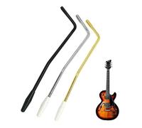 Guitar Tremolo Arm, 3 Pcs Whammy Bar Electric Guitar Parts, Thread Tremolo Arm for Electric Guitar Replacement, Vibrato Arm Crank Lever for Electric Guitar Tremolo System, Gold, Silver and Black
