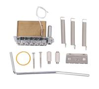 Guitar Tremolo Bridge Professional Grade Metal 2 Point Electric Guitar Tremolo Bridge with Brass Block Push Arm for Strat Style Guitars Musicians Performers