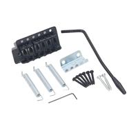 Guitar Tremolo Bridge Set, 6 String Vintage Electric Guitar Tremolo Bridge Replacement Accessory Left Handed Operative with a Spacing of 52.5mm