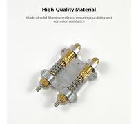Guitar Tremolo Stopper Stabilizer Kit Aluminum Brass Tremolo Bridge Stabilizing Device for Electric Guitars Accessories Silver 59.5mm (Double)