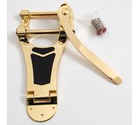 Guitar Tremolo Vibrato Bridge Tailpiece Compatible with Bigsby B700 Style for Gibson ES-335 & Les Paul Style Archtop Electric Guitar (Gold)