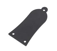 Guitar Truss Rod Cover, 3 Holes Metal Truss Rod Cover with Screws Guitar Bass Replacement (Black