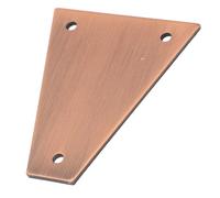 Guitar Truss Rod Cover, Triangular Metal Plate, Protection for Electric Guitar Bass, Glossy Texture, Easy Installation (GR09A)