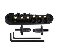 Guitar Tune O-Matic Roller Saddle Bridge & Allen Wrench Combo With Studs Replacements For LP 6-String Electric Saddle Tune O-matic With Studs Allen Wrench Black Gold Silver