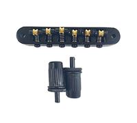 Guitar Tune-O-Matic Roller Saddle Bridge Replacement 6 String Electric Guitar Hardtail Bridge Parts Easy To Use Roller Saddle