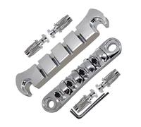 Guitar Tune O-Matic Roller Saddles Bridge With Wrench Set Replacement Parts LP 4 String Electric Guitar Bridge Part