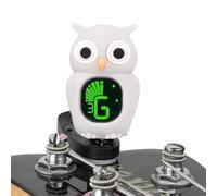 Guitar Tuner - ABS Standard with Chromatic Accuracy | Cartoon Owl Device with LCD Display, Fast Calibration, Music Practice Accessories, Guitar Clip | Studio Stage, Home, Travel