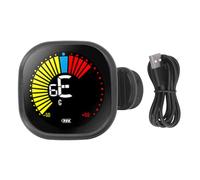 Guitar Tuner Automatic Color Display Clip On Tuner for Violin Bass Ukulele - High Contrast Screen, Rechargeable Battery, Easy One - Handed Use