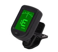 Guitar Tuner Clip On, Electric Guitar Tuner Ukulele Tuner ABS Shell Portable Adjustable Angle Universal Clip On Guitar Tuner for Guitar Violin Banjo