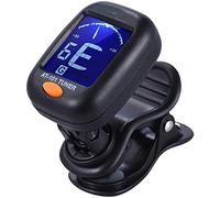 Guitar Tuner Clip-On Electronic Tuner for Guitar, Bass, Ukulele, Violin - Accurate Pitch Detection and Easy-to-Read Display