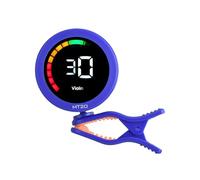 Guitar Tuner Clip On Rechargeable, Clip On Tuner with Super Bright Display Rotates 360 Degrees with Guitar Ukulele Violin and Chromatic Tuning for Professional Beginners (Blue)