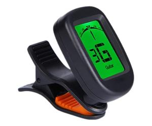 Guitar Tuner - Compact Pitch Meter, LED Display Calibrator, String Tone Adjuster | High Precision Chromatic Detection System, Rapid Response Sensor Circuit For Stage Practice Performance