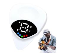 Guitar Tuner - Electric Guitar Tuner | Small 2 In 1 Guitar Picks | Guitar Tuners Clip | Electric Guitar Picks | Battery Powered Guitar Tuner Clip | Electric Guitar Learning Tools For