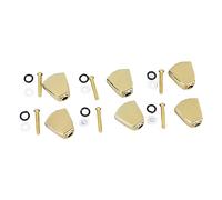 Guitar Tuner Handle, Trapezoid Design Tuning Key Button Head, Simple Installation, Versatile for Guitar Repair (Gold)