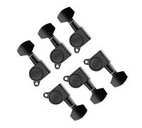 Guitar Tuner Head Gold/Chrome/Black Full Size Sealed Durable String Tuning Pins Guitar Tuning Peg Headstock Set (Color : Black)