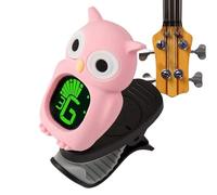 Guitar Tuner LCD Display - Owl Cartoon Clip On LCD Tuner Guitar Bass | Silicone Owl Clip Ukulele Violin, Funny Animal for Bass, Ukulele, Violin, Musicians