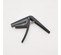 Guitar Tuner Professional Single-Handed Quick Change Ukelele Capo, Plastic Steel Black Guitar Capo,Black
