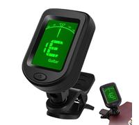 Guitar Tuner - Rechargeable Clip on Tuner | Tuners of the Strings Instrument Tuning Tool with LCD Display for Beginner Players Studio Schiac