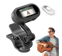 Guitar Tuner - Swivel Head Tuner - Large LCD Display Quick Precise 360 Degree Rotation Portable Tuning for Acoustic Live Stage Bass Music Lessons Practice Electric