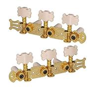 Guitar Tuners, 2 Pcs Guitar Machine Heads Tuning Pegs Tuning Keys Tuners For Classical Guitar With Mounting Screws,3R 3L Tuning Keys String Pegs for Acoustic Folk Electric Guitar