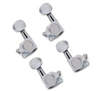 Guitar Tuners Small Oval Concave Button Sealed Gear String Ukulele Tuning Toggle Key Machine Tuning Head (Color : Silver)