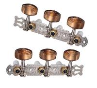 Guitar Tuning Accessory 2Pcs 1:18 Classical Silver Guitar Tuner Tuning Machine Heads Keys Pegs For Guitar Parts