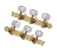 Guitar Tuning Keys Pegs Replace Part With White Button For Acoustic Guitars DIY Repair Kit Guitar Knobs Tuning Keys