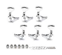 Guitar Tuning Pegs 3L3R Set Metal Plated Machine Head Locking Tuners String Button Head Suitable For Stable Tuning Guitar Accessories