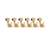 Guitar Tuning Pegs 6-in-line Sealed Guitar Tuners Tuning Pegs Keys Machine Heads Set For Fender ST Tele Style(Gold)