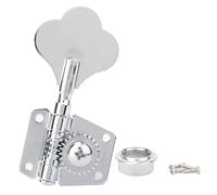 Guitar Tuning Pegs, Guitar Tuning Machines Acoustic Guitar Tuning Pegs 1pc Silver Steel Vintage Open Electric Bass Tuner Knobs Fine Tuning Tool Accessories for P Bass J Bass Chrome (Use left row)