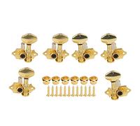 Guitar Tuning Pegs, Metal Gear Adjustment Knobs, 1:18 Gear Ratio with Detachable Knob, nstrument Accessories, Replacement for Electric or Acou Guitar, Includes