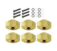 Guitar Tuning Pegs Set | 6 Pieces Replacement Swivel Knobs 1.3 cm | Tuning Mechanics Accessories for Acoustic Classical Electric Guitar | Robust Knobs for Repair Exchange Tuning Stage Studio