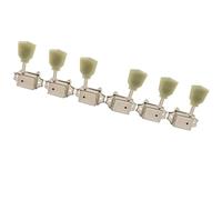 Guitar Tuning Pieces 3R3L 15:1 Ratio Semi Closed Vintage Machine Heads Tuners For Acoustic Electric Guitar(Nickel)
