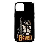Guitar Turn It Up To Eleven Funny Amp Guitarist Gift Case for iPhone 15 Plus