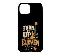 Guitar Turn It Up To Eleven Funny Amp Guitarist Gift Case for iPhone 15 Plus