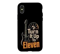 Guitar Turn It Up To Eleven Funny Amp Guitarist Gift Case for iPhone X/XS