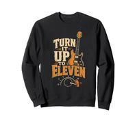Guitar Turn It Up To Eleven Funny Amp Guitarist Gift Sweatshirt