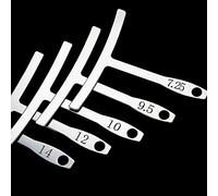 Guitar Understring Radius Gauge, Set of 9 Pcs Stainless Steel Luthier Tools, Suitable for Electric Guitar, Acoustic Setup