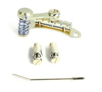 Guitar Vibrato Tailpiece Tremolo, Flat Top Body Tremolo Unit Vibrato Bridge For LP for SG Electric Guitars(Gold)