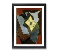 Guitar Vol.1 By Juan Gris Classic Painting Framed Print | A2 Black Framed Wall Art | Ready to Hang | Classic Music Picture | Living Room Bedroom Lounge Office
