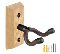 Guitar Wall Mount, Ash Wood Guitar Hanger, U-Shaped Guitar Wall Hanger Mount, Guitar Holder Hook Stand Wall Mount Guitar Accessories for Acoustic, Electric Guitar, Banjo, Bass, Ukulele