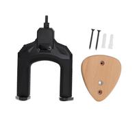 Guitar Wall Mount Auto Lock Guitar Neck Hanger Holder Wooden Base Guitar Hanging Stand for Guitar Bass Ukulele