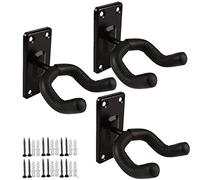 Guitar Wall Mount Guitar Hanger Acoustic Electric Guitar Hanger Bass Ukulele Black Hook Metal Holder Hangers