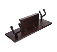 Guitar Wall Mount Hanger 4-in-1 Wooden Metal Hook Rack
