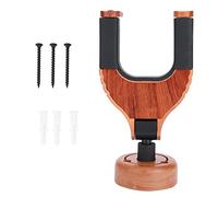 Guitar Wall Mount Hanger, Guitar Wall Mount Holder Solid Wood Base Plastic Rubber Hook Body(mahogany)