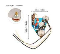 Guitar Wi Harness Pickguard Prewired, Electric Guitar Parts Access, Replacement for and Mexican s, Solderless Plug with Metal l for Inlation
