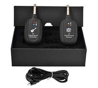 Guitar Wireless System | 4 Channels Audio Wireless Transmitter Receiver,Built-in Rechargeable Lithium Battery Instrument for Electric Guitar Bass Violin Keyboard