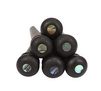 Guitar Wiring Harness 6pcs Real Bone Acoustic Guitar Bridge Pins Pure Bone Ebony Bridge Pin with Brass Circle for Folk Guitar Replacement Accessories Electric Guitar Wire (Size : Ebony 2)