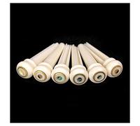 Guitar Wiring Harness 6pcs Real Bone Acoustic Guitar Bridge Pins Pure Bone Ebony Bridge Pin with Brass Circle for Folk Guitar Replacement Accessories Electric Guitar Wire (Size : Bone 3)